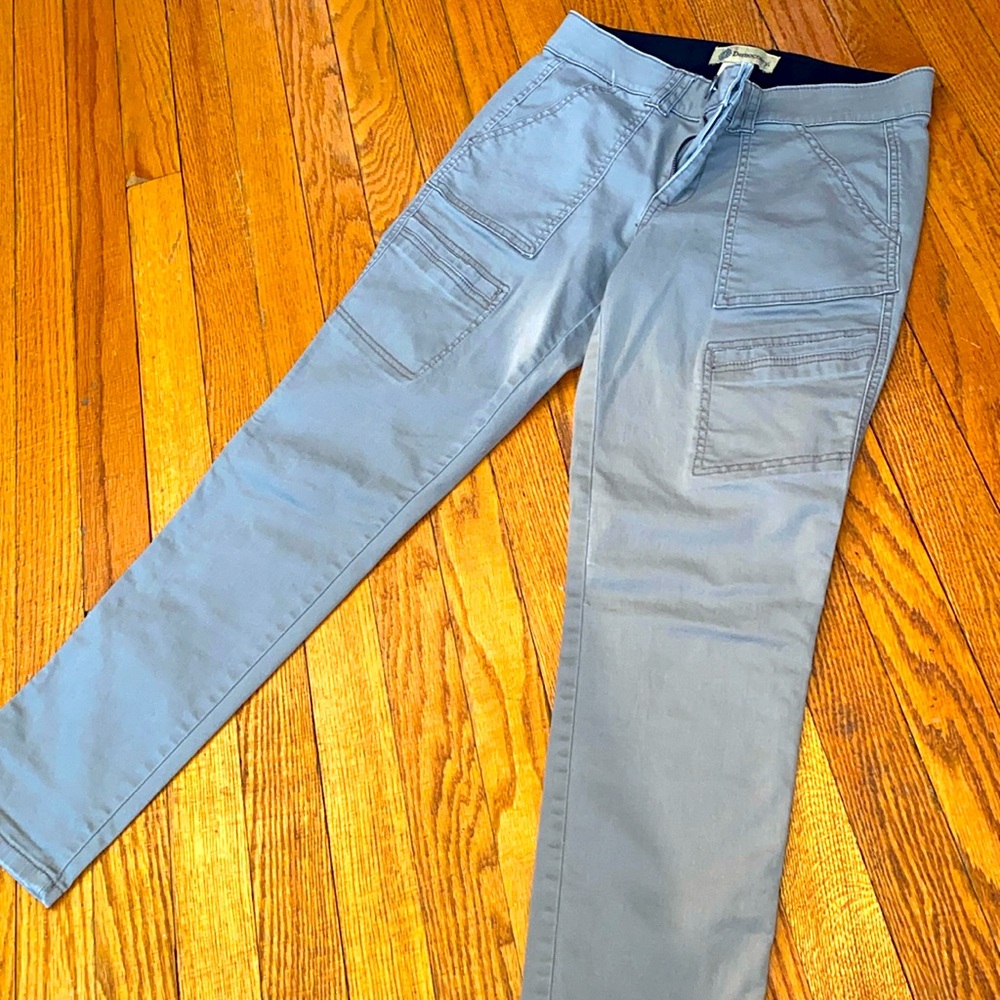 Democracy 6 gray cargo stretch cotton